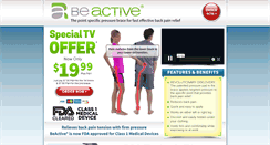 Desktop Screenshot of beactivebrace.com