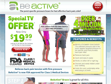 Tablet Screenshot of beactivebrace.com